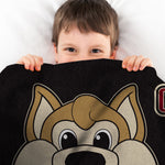 Sleep Squad Arizona Coyotes Howler Mascot 60” x 80” Raschel Plush Blanket