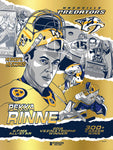Phenom Gallery Nashville Predators Pekka Rinne 18"x24" Gold Foil Serirgraph Print