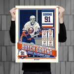 Phenom Gallery New York Islanders Butch Goring Limited Edition Deluxe Framed Serigraph Print