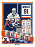 Phenom Gallery New York Islanders Butch Goring Number Retirement Serigraph