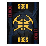 Sleep Squad Denver Nuggets City Edition 60” x 80” Raschel Plush Blanket