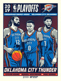 Phenom Gallery Oklahoma City Thunder 2019 NBA Playoffs Serigraph (Printer Proof)