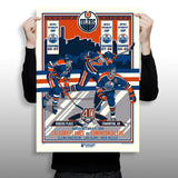 Phenom Gallery Edmonton Oilers 40th Anniversary 2 of 4 Serigraph  (Printer Proof)