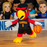 Bleacher Creatures Atlanta Hawks Mascot Harry The Hawk 10" Plush Figure (Black Statement Uniform)