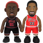 Bleacher Creatures Chicago Bulls Bundle: Dennis Rodman and Scottie Pippen 10" Plush Figures