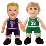 Bleacher Creatures Larry Bird Bundle: USA Basketball and Boston Celtics Larry Bird 10" Plush Figures