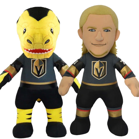 Bleacher Creatures Vegas Golden Knights Bundle: William Karlsson and Chance  10" Plush Figures