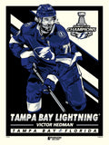 Phenom Gallery Tampa Bay Lightning 2020 Stanley Cup Champions Victor Hedman Serigraph Print