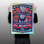 Phenom Gallery Washington Capitals 2018 Stanley Cup Champions Foil Serigraph
