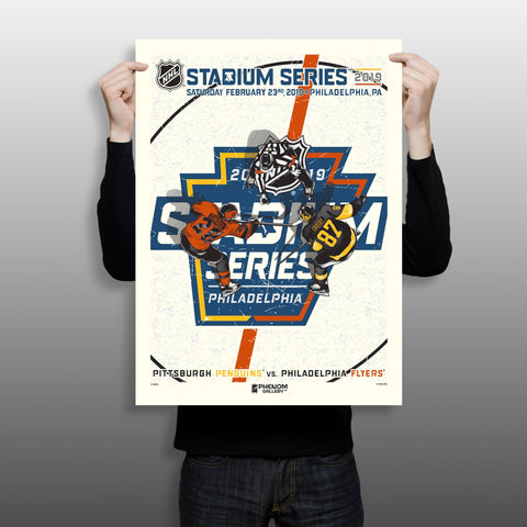 Phenom Gallery NHL Stadium Series 2019 - Penguins vs Flyers Serigraph (Printer Proof)