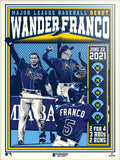 Phenom Gallery Tampa Bay Rays Wander Franco Deluxe Framed Serigraph Print