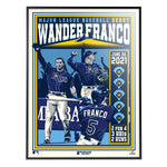 Phenom Gallery Tampa Bay Rays Wander Franco Deluxe Framed Serigraph Print