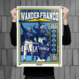 Phenom Gallery Tampa Bay Rays Wander Franco Deluxe Framed Serigraph Print