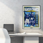 Phenom Gallery Tampa Bay Rays Wander Franco Deluxe Framed Serigraph Print