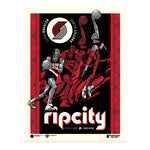 Phenom Gallery Portland Trailblazers Mixtape 18" x 24" Serigraph (Printer Proof)