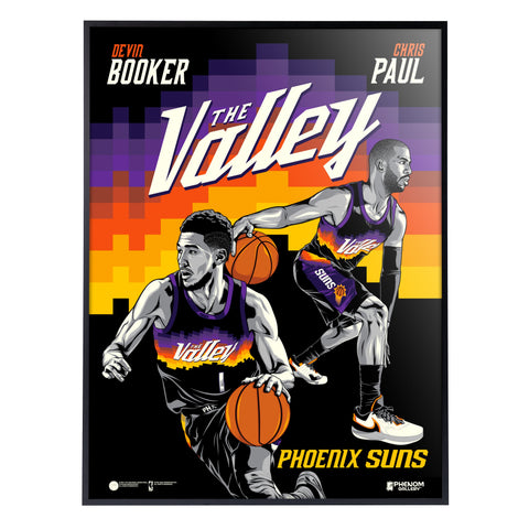 Phenom Gallery Phoenix Suns Mixtape 18" x 24" Deluxe Framed Serigraph (Printer Proof)