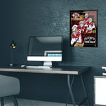 Phenom Gallery San Francisco 49ers 75th Anniversary Movie Poster 18" x 24" Serigraph Deluxe Framed Print (Printer Proof)