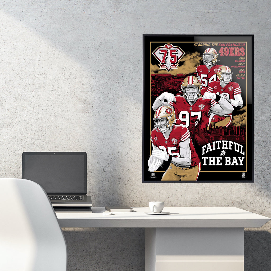 Phenom Gallery San Francisco 49ers 75th Anniversary Movie Poster 18' x –  Uncanny Brands Wholesale