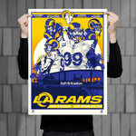 Phenom Gallery Los Angeles Rams Player '21 Star Players 18" x 24" Serigraph Print