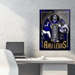 Phenom Gallery Baltimore Ravens Ray Lewis 18" x 24" Serigraph Deluxe Framed Serigraph