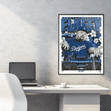 Phenom Gallery Fluffy Iglesias Comedy Show Dodger Stadium 18" x 24" Deluxe Framed Serigraph (Printer Proof)