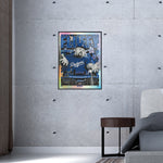 Phenom Gallery Fluffy Iglesias Comedy Show Dodger Stadium 18" x 24" Foil Serigraph (Printer Proof)