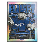 Phenom Gallery Fluffy Iglesias Comedy Show Dodger Stadium 18" x 24" Deluxe Framed Foil Serigraph (Printer Proof)