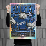 Phenom Gallery Fluffy Iglesias Comedy Show Dodger Stadium 18" x 24" Foil Serigraph (Printer Proof)