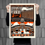 Phenom Gallery Baltimore Orioles Camden Yards 30th Anniversary 18" x 24" Serigraph