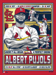 Phenom Gallery St. Louis Cardinals Albert Pujols 18" x 24" Gold Foil Serigraph