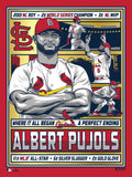 Phenom Gallery St. Louis Cardinals Albert Pujols 18" x 24" Gold Foil Serigraph