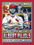 Phenom Gallery St. Louis Cardinals Albert Pujols 18" x 24" Deluxe Framed Gold Foil Serigraph