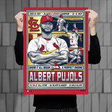 Phenom Gallery St. Louis Cardinals Albert Pujols 18" x 24" Gold Foil Serigraph