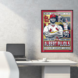 Phenom Gallery St. Louis Cardinals Albert Pujols 18" x 24" Gold Foil Serigraph