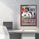 Phenom Gallery St. Louis Cardinals Albert Pujols 18" x 24" Deluxe Framed Gold Foil Serigraph