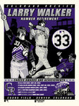 Phenom Gallery Colorado Rockies Larry Walker Retirement Serigraph (Printer Proof)