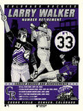 Phenom Gallery Colorado Rockies Larry Walker Retirement Serigraph (Printer Proof)
