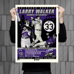 Phenom Gallery Colorado Rockies Larry Walker Retirement Serigraph (Printer Proof)