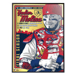 Phenom Gallery St. Louis Cardinals Yadier Molina 18" x 24" Deluxe Framed Gold Foil Serigraph