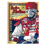 Phenom Gallery St. Louis Cardinals Yadier Molina 18" x 24" Deluxe Framed Gold Foil Serigraph