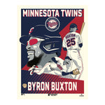 Phenom Gallery Minnesota Twins Byron Buxton 18" x 24" Deluxe Framed Serigraph