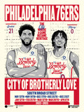 Phenom Gallery Philadelphia 76ers City Edition 18" x 24" Serigraph