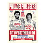Phenom Gallery Philadelphia 76ers City Edition 18" x 24" Serigraph