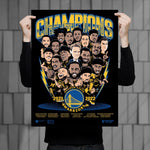 Phenom Gallery Golden State Warriors 2022 NBA Championship 18" x 24" Serigraph Print