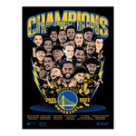 Phenom Gallery Golden State Warriors 2022 NBA Championship 18" x 24" Serigraph Print