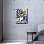 Phenom Gallery Los Angeles Rams Super Bowl LVI Champs 18" x 24" Deluxe Framed Serigraph