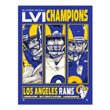 Phenom Gallery Los Angeles Rams Super Bowl LVI Champs 18" x 24" Deluxe Framed Serigraph