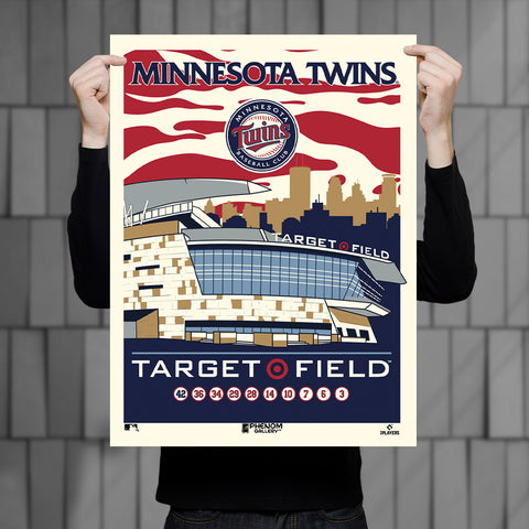 Phenom Gallery Minnesota Twins Target Field 18" x 24" Serigraph
