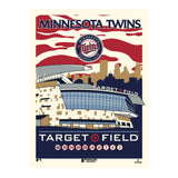 Phenom Gallery Minnesota Twins Target Field 18" x 24" Serigraph