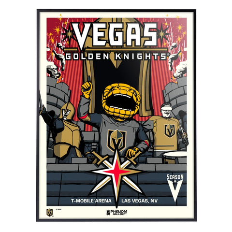 Phenom Gallery Vegas Golden Knights 5th Anniversary Fan Appreciation Deluxe Framed Serigraph